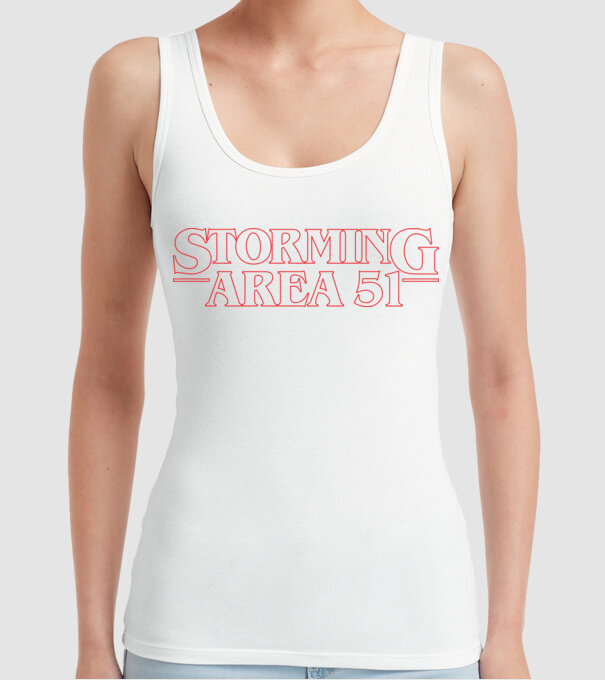 storming area 51 things outline model alb pe tricou