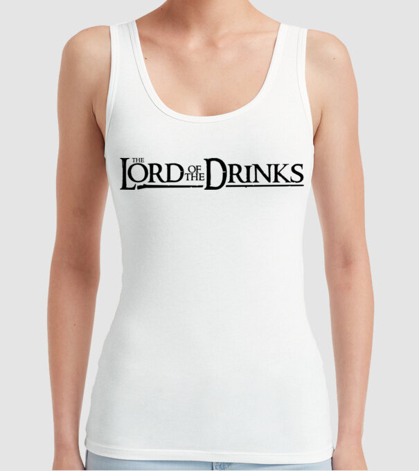 The Lord Of The Drinks model alb pe tricou
