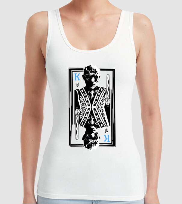 The Winter King model alb pe tricou