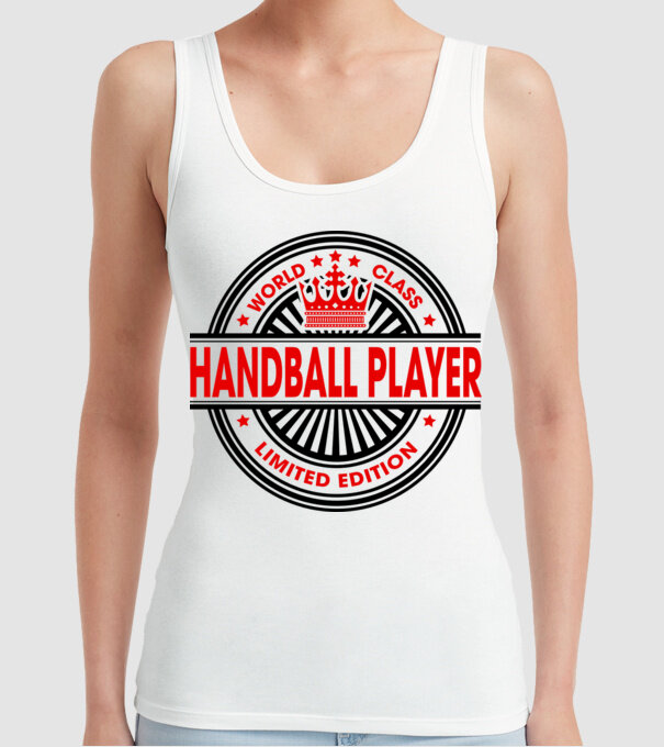 World class HANDBALIST model alb pe tricou