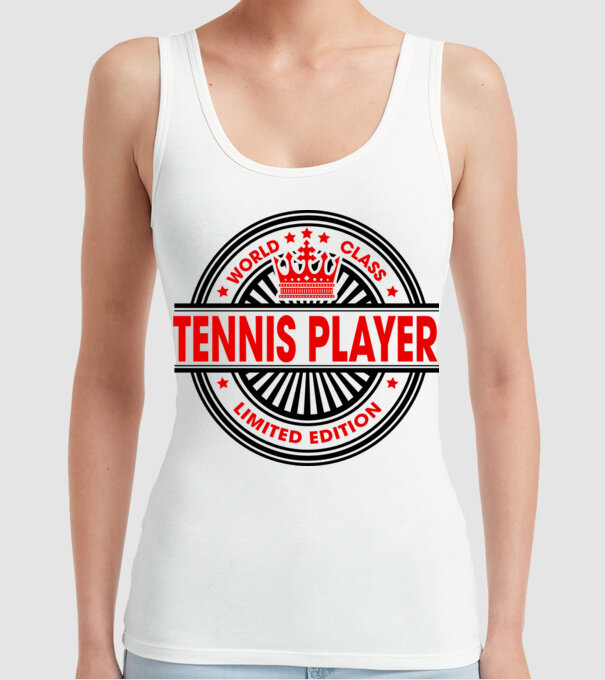 World class JUCĂTOR TENIS model alb pe tricou