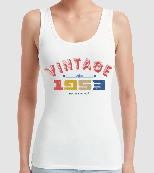 1953 Ediție limitată model alb pe tricou