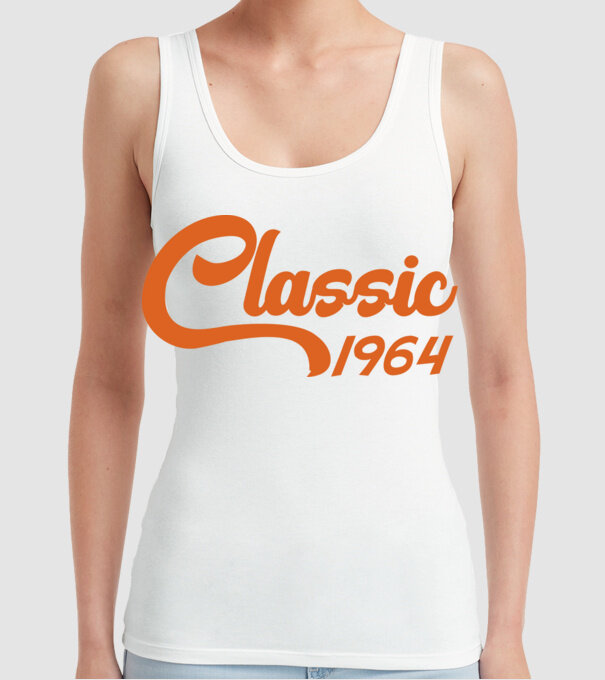 1964 Classic model alb pe tricou
