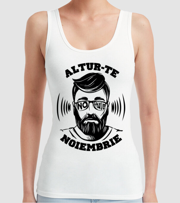 alătură-te - noiembrie model alb pe tricou