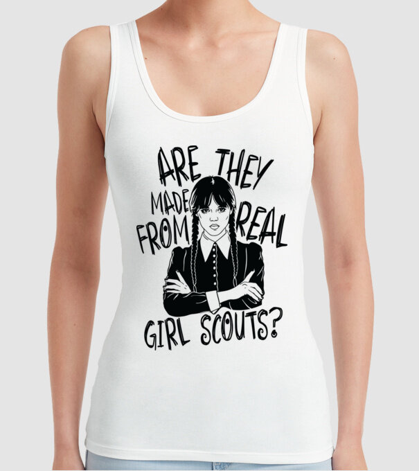 Are the made from real girl scouts model alb pe tricou