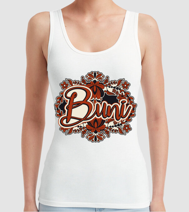 Buni model alb pe tricou