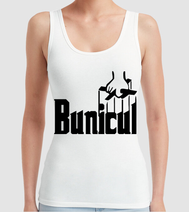 Bunicul model alb pe tricou