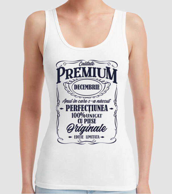 calitate premium -decembrie- anul în care s-a născut - perfecțiunea - 100% unicat, cu piese originale, ediție limitată model alb pe tricou