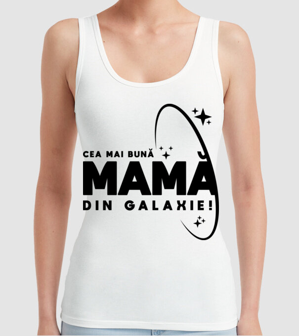 Cea mai bună bunică din Galaxie! model alb pe tricou