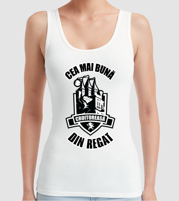 Cea mai bună croitoreasă din regat model alb pe tricou