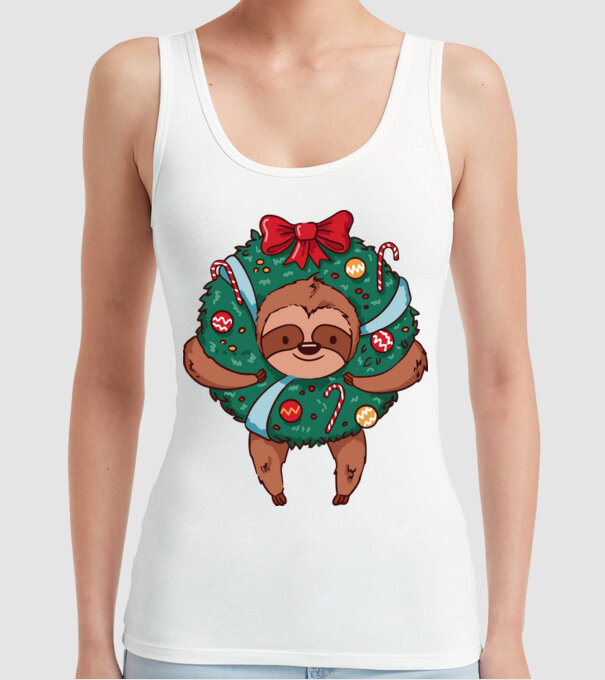 Christmas model alb pe tricou