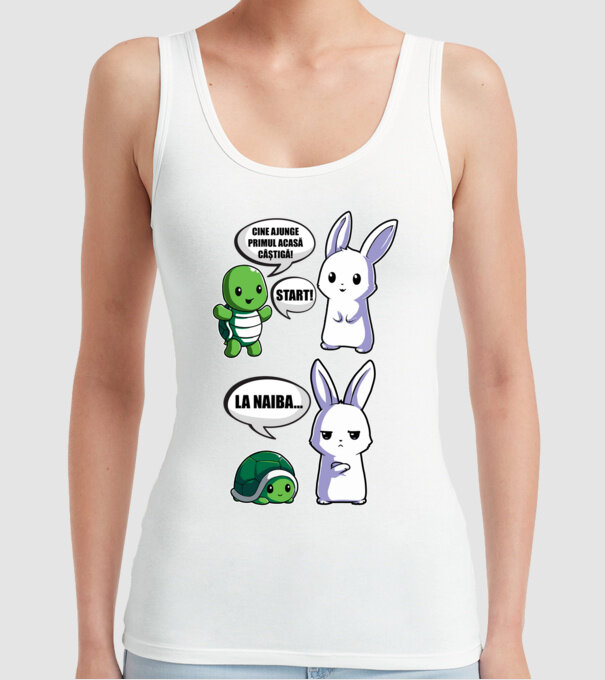 cine ajunge primul acasă câștigă! - start! - la naiba... model alb pe tricou