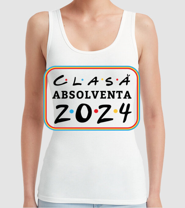 Clasă absolventă friends model alb pe tricou