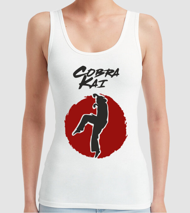 cobra kai larusso model alb pe tricou