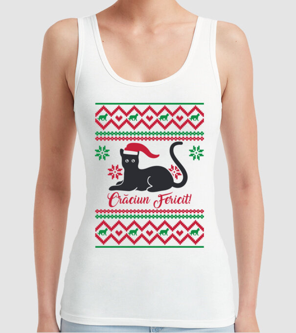 crăciun fericit model alb pe tricou