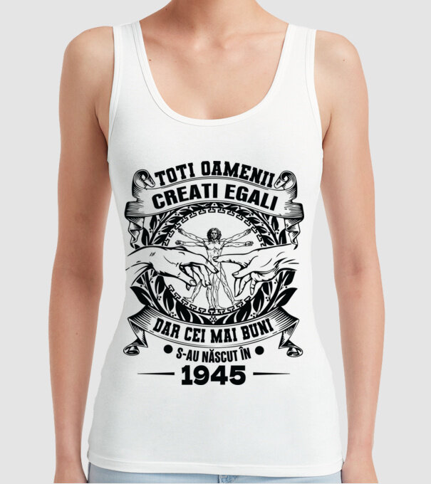 Da Vinci 80 1945 model alb pe tricou