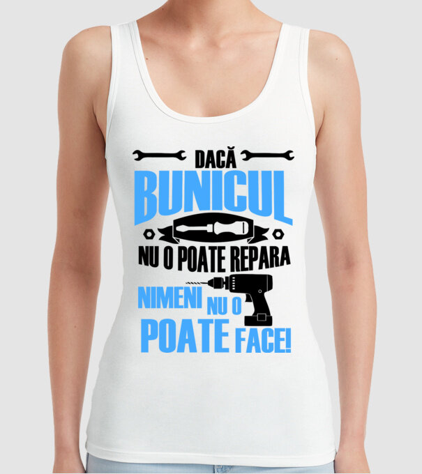Dacă bunicul nu o poate repara, nimeni nu o poate face model alb pe tricou