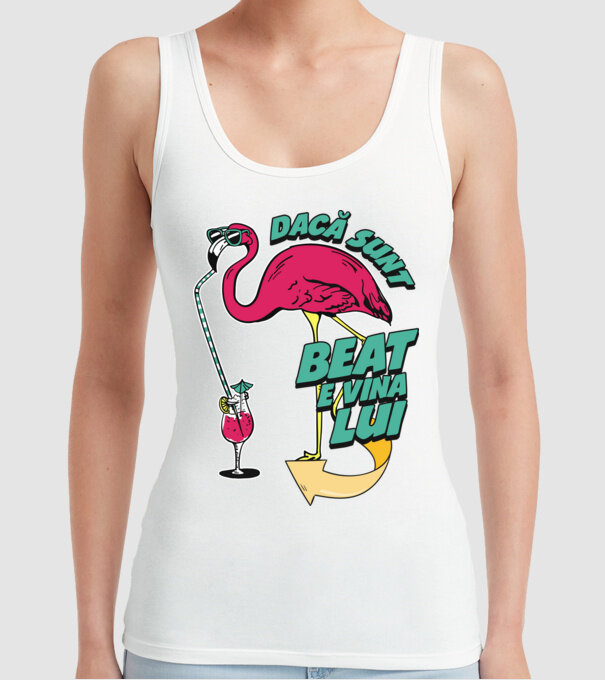 dacă sunt beat, e vina lui model alb pe tricou