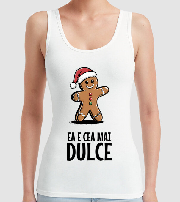 Ea e cea mai dulce alb model alb pe tricou