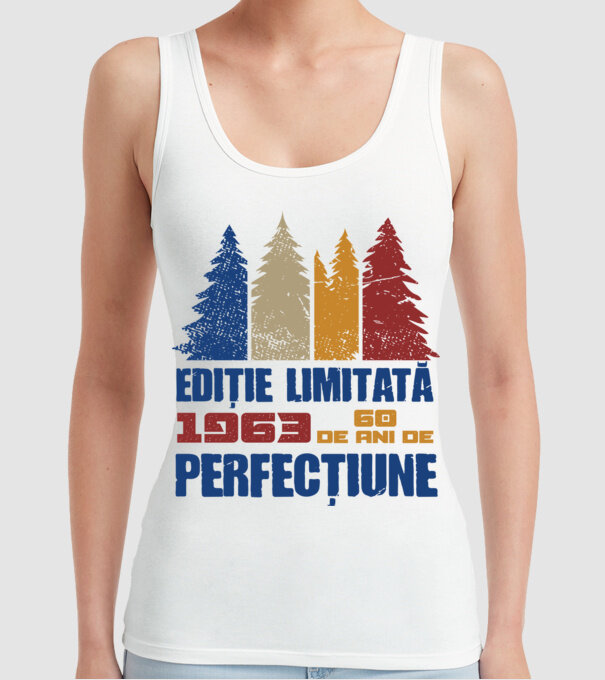 Ediție limitată 1963 - 60 de ani de perfecțiune model alb pe tricou