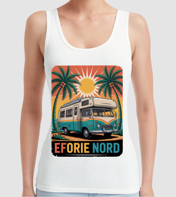 Eforie Nord model alb pe tricou