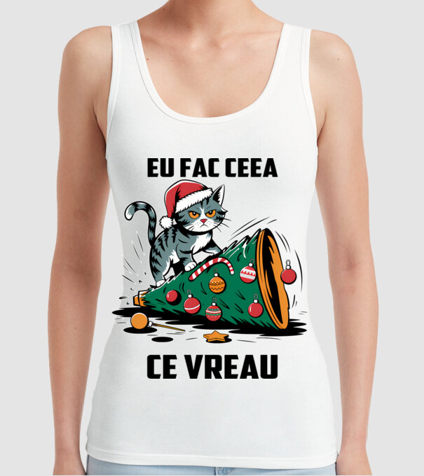 Eu fac ceea ce vreau Alb model alb pe tricou