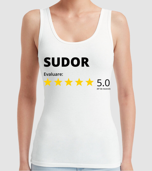 Evaluare - SUDOR model alb pe tricou