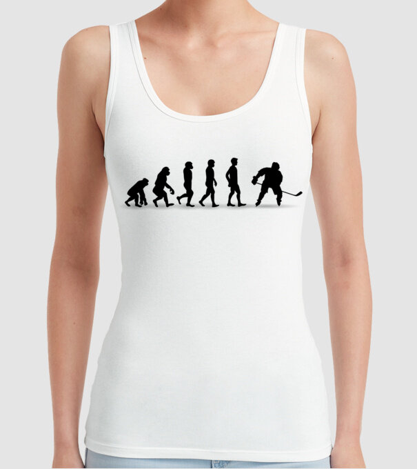 Evolution Hockey model alb pe tricou