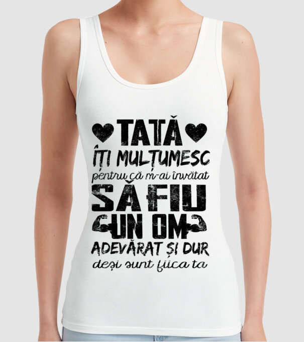 fiică crescută ca fiu Alb model alb pe tricou