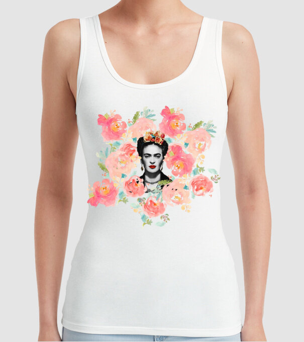 Frida Kahlo 2 model alb pe tricou