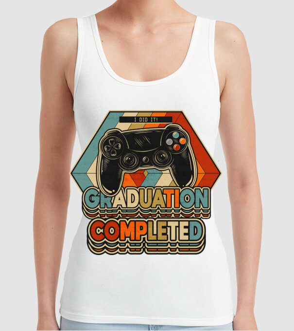Graduation Completed model alb pe tricou