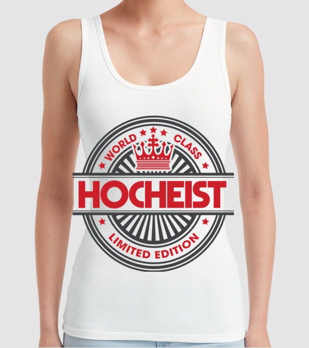 hocheist model alb pe tricou