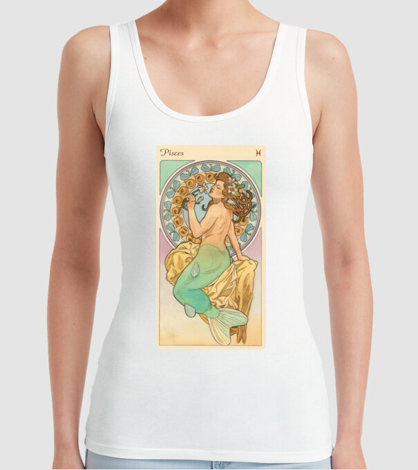 Horoscop Tarot PESTI model alb pe tricou