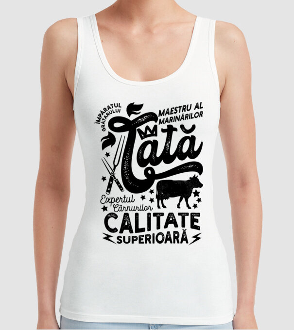 Împăratul grătarului, maestru al marinărilor, expertul cărnurilor - tată - Calitate superioară model alb pe tricou