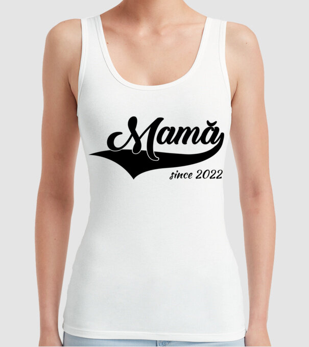Mamă since 2022 model alb pe tricou
