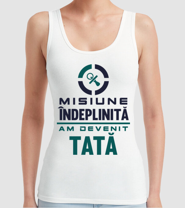 Misiune îndeplinită - am devenit tată model alb pe tricou