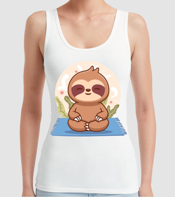 Namaste model alb pe tricou