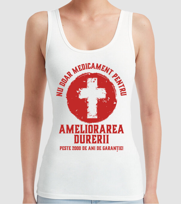 Nu doar medicament pentru ameliorarea durerii, peste 2000 de ani de garanție! model alb pe tricou
