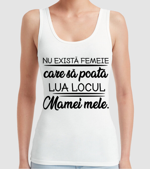 Nu exista femeie model alb pe tricou