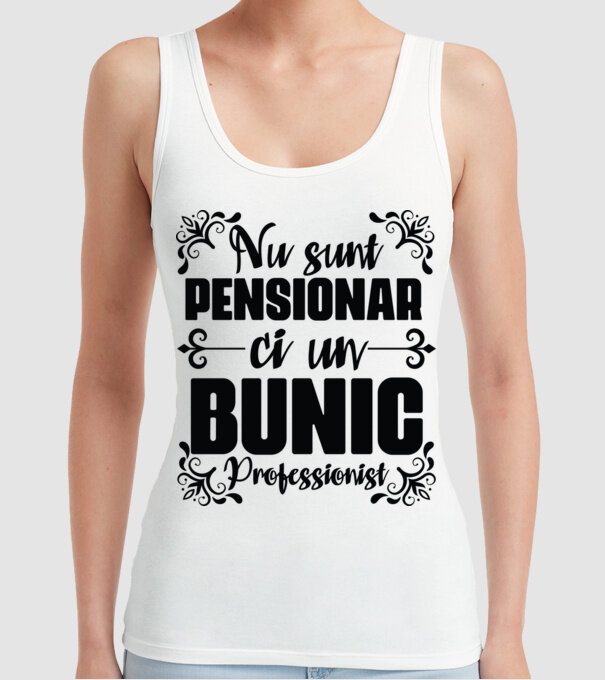 Nu sunt_pensionar, ci un bunic profesionist model alb pe tricou