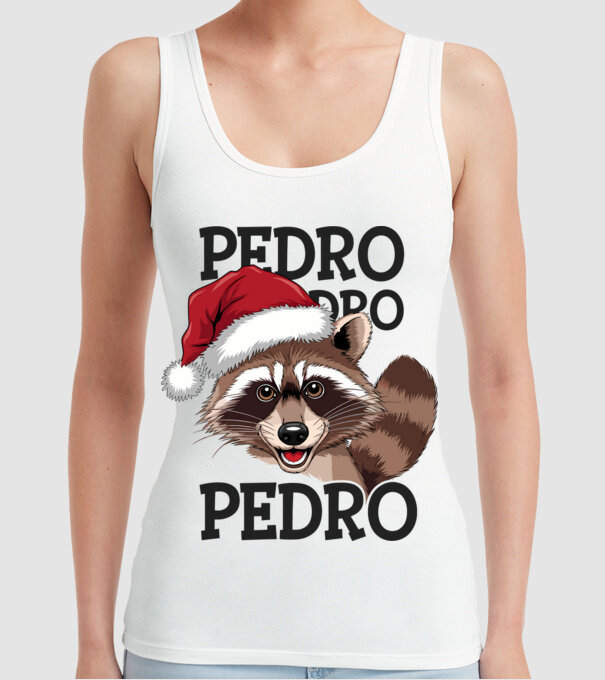 Pedro pedro xmas model alb pe tricou