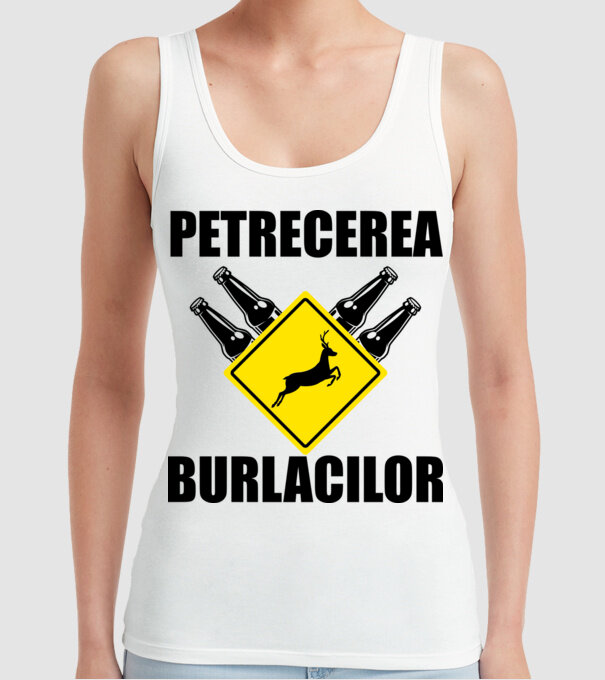 petrecerea burlacilor model alb pe tricou