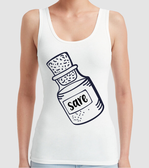 sare model alb pe tricou