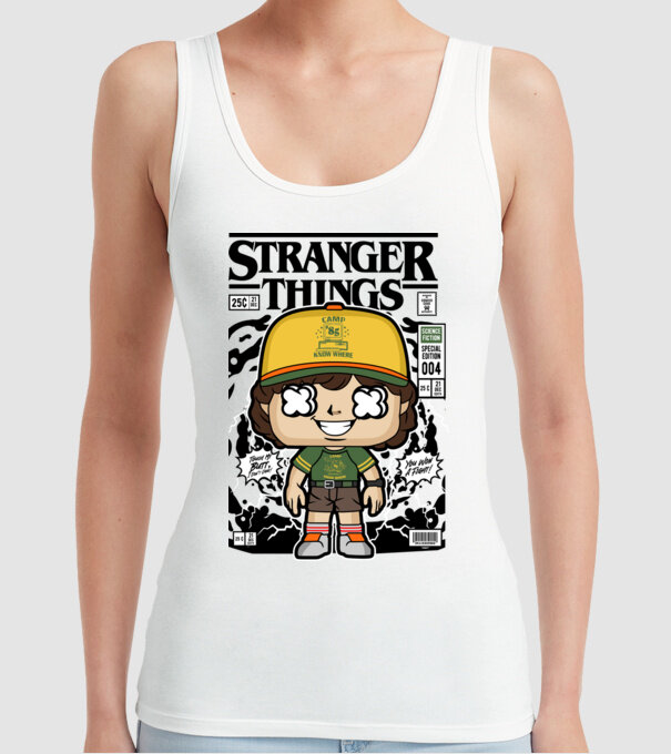 stranger things cereal model alb pe tricou