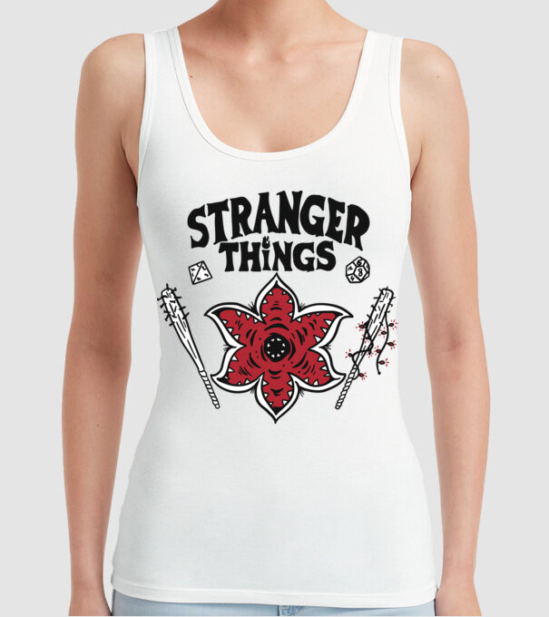 stranger things demogorgon head2 model alb pe tricou