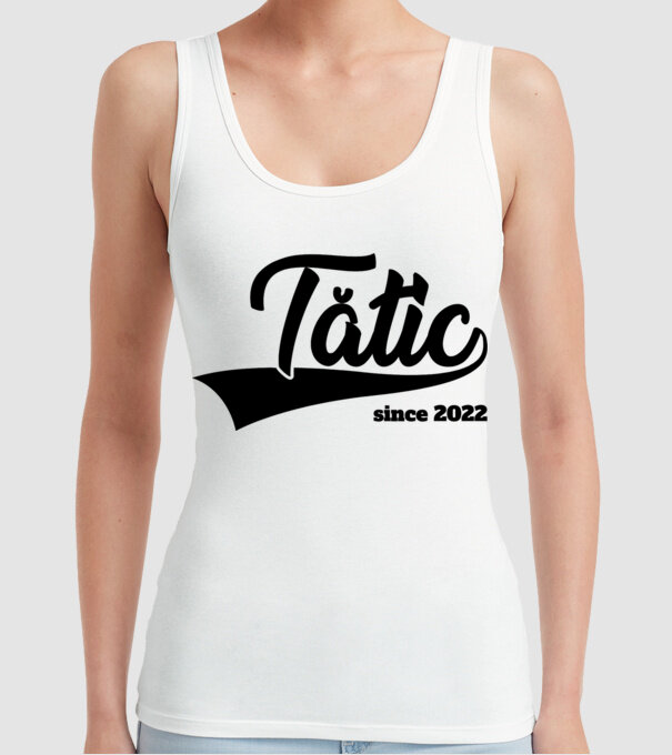tătic since 2022 model alb pe tricou