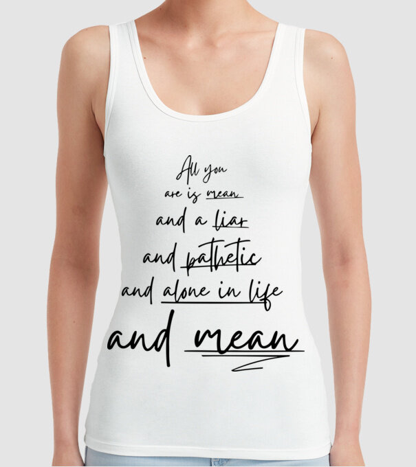 Taylor Swift all you model alb pe tricou