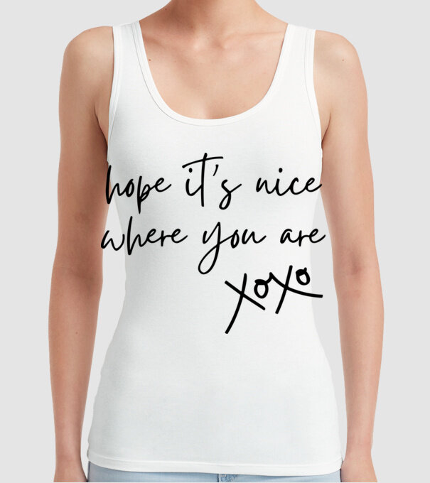 Taylor Swift hope its nice where you are model alb pe tricou