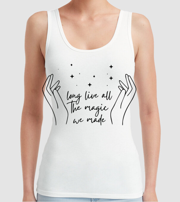 Taylor Swift long live all the magic we made model alb pe tricou