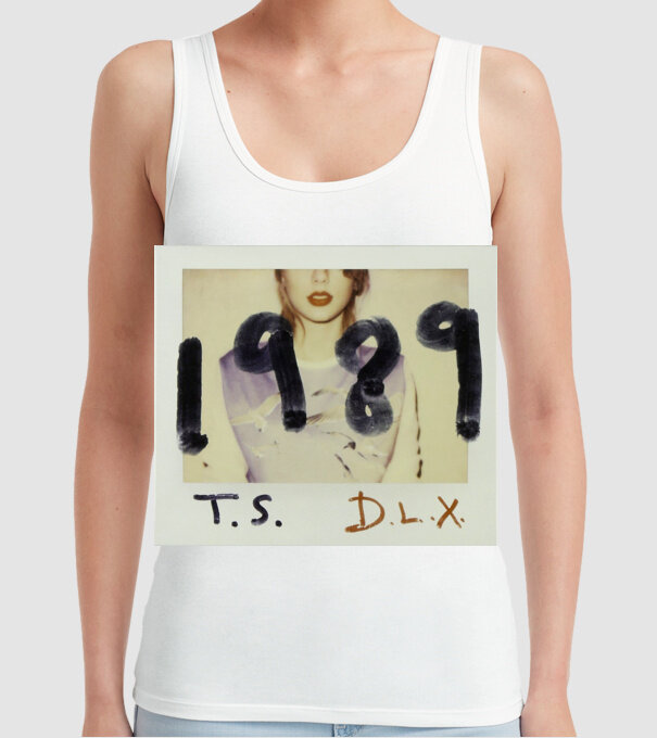 Taylor Swift polaroid model alb pe tricou